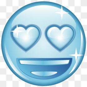 Smiley, HD Png Download - heart eye emoji png