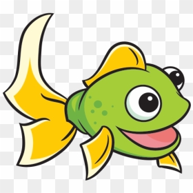 Crane Clipart Fish - Little Fish Cartoon Transparent, HD Png Download - plankton png