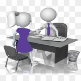 Manager And Employee Transparent, HD Png Download - person sitting in chair back view png
