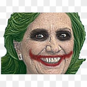 Hill The Joker - Transparent Hillary Clinton, HD Png Download - hillary face png