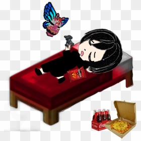 #freetoedit #minecraft #gachalife #gaming #sleeping - Bed Frame, HD Png Download - minecraft bed png