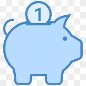 Piggy Bank Png - Piggy Bank Blue Png, Transparent Png - piggy bank png