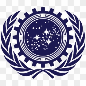 Star Trek Into Darkness Ufp Logo Redesign 2 0 By Cbunye - Star Trek United Federation Flag, HD Png Download - star .png