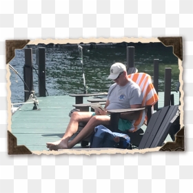 Waterfront-1 - Sitting, HD Png Download - person sitting in chair back view png