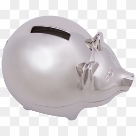 Piggy Bank - Silver Piggy Bank Png Transparent, Png Download - piggy bank png