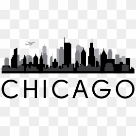 Chicago Skyline Outline Png , Png Download - Chicago Skyline Silhouette Png, Transparent Png - chicago skyline png
