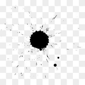Black Transparent Ink Spots, HD Png Download - black dot png