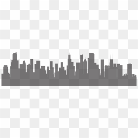 Chicago Skyline At Sunset , Png Download - Chicago Skyline Panorama Sunset, Transparent Png - chicago skyline png