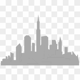 Chicago Skyline Cityscape Silhouette - City Background Drawing Easy, HD Png Download - chicago skyline png