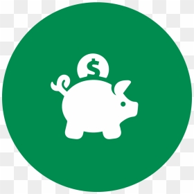 Piggy Bank Clipart Png - Green Piggy Bank Icon, Transparent Png - piggy bank png