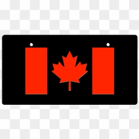 Canadian Flag Led License Plate Cover - Canada Flag Number Plate, HD Png Download - canada flag png