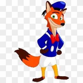 Nick Wilde As Donald Duck - Nick Wilde, HD Png Download - donald duck png