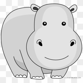 Baby Background Clipart - Transparent Hippo Clip Art, HD Png Download - hippo png