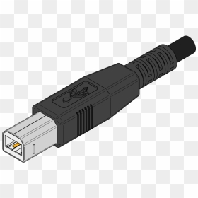 Usb Type-b Plug Coloured - Usb Type B Png, Transparent Png - plug png