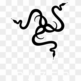 Ths Rzr 2016 Vert Bw Blkbg - Razer Png Logo, Transparent Png - razer logo png