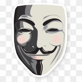 Guys Fawkes Mask , Png Download - Guy Fawkes Mask Png, Transparent Png - anonymous mask png