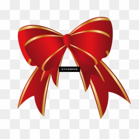Ribbon Vector , Png Download - Cartoon Bow Christmas, Transparent Png - ribbon vector png