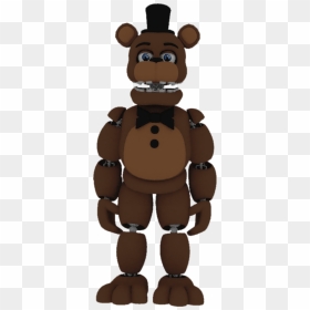 Timeline Drawing Freddy Fazbear Png Black And White - Unwithered Freddy Full Body, Transparent Png - freddy fazbear png
