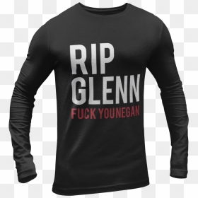 Rip Glenn Fuck You Negan Products - Long-sleeved T-shirt, HD Png Download - negan png