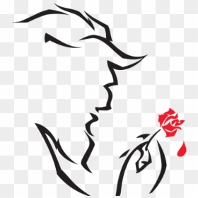 Beauty And The Beast - Beauty And The Beast Design, HD Png Download - beauty and the beast rose png