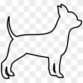 Chihuahua Rubber Stamp - Outline Of A Chihuahua, HD Png Download - chihuahua png