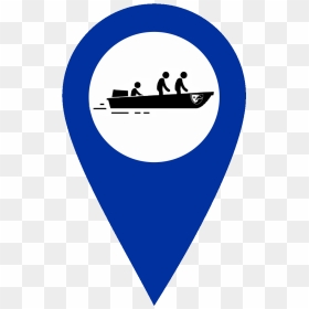 Sdia Blue Boat Rescue Map Marker Clipart , Png Download - Sign, Transparent Png - map marker png