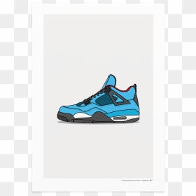 Travis Scott Shoes Drawing, HD Png Download - jordan logo png