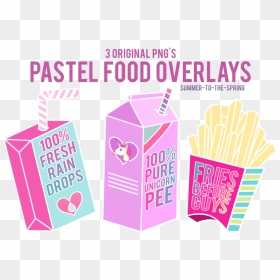 Clipart Spring Pastel - Fast Food, HD Png Download - pastel png