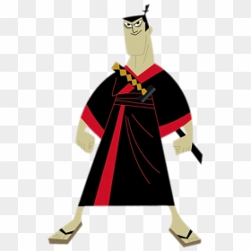 Samurai Jack In Black And Red Kimono - Samurai Jack Jack Png, Transparent Png - samurai jack png
