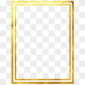 Double Line Square Gold Marco Frame - Gold Frame Double Line Png, Transparent Png - gold line png