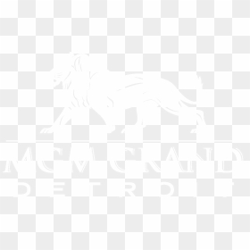 Mgm White - Mgm Grand Detroit Logo, HD Png Download - mgm logo png
