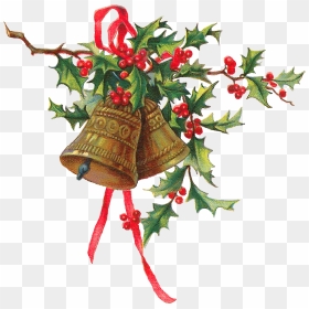 Printable Christmas Image - Png Transparent Holly Bells Png, Png Download - christmas holly png