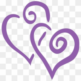 Purple And Silver Heart, HD Png Download - silver heart png