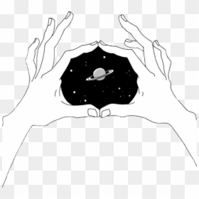 Space In Hand Drawing, HD Png Download - grunge star png