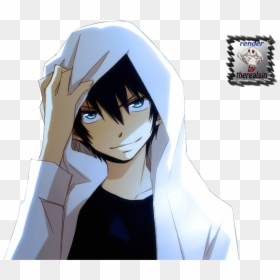 Black Haired Anime Boy With Blue Eyes, HD Png Download - rin okumura png