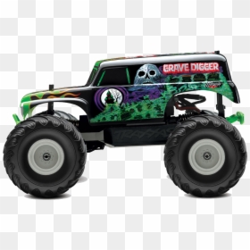 Cartoon Grave Digger Monster Truck, HD Png Download - rc car png