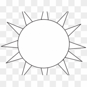 White Sun Clip Art, HD Png Download - sun clipart black and white png