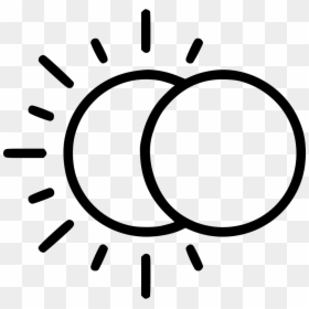 Icon Moon And Sun, HD Png Download - sun clipart black and white png