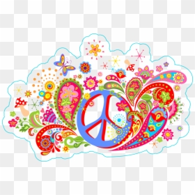 Hippie Flower Power Sign, HD Png Download - ichthus png