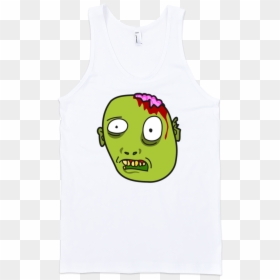 Ouch Tank Top, HD Png Download - zombie head png