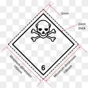Class 6 Toxic Substance, HD Png Download - poison symbol png
