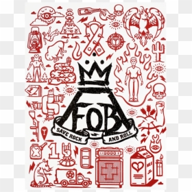 Fall Out Boy Logo Save Rock And Roll, HD Png Download - flash symbol png