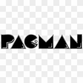 Pac Man Logo Black And White, HD Png Download - pacman logo png
