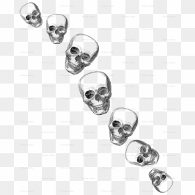Skull, HD Png Download - sprinkles falling png