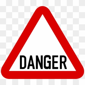 Danger Road Signs Png, Transparent Png - warning signs png