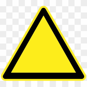 Yellow Blank Warning Sign, HD Png Download - warning signs png