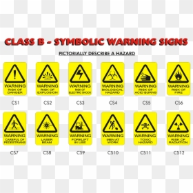 Ce Warning Symbols, HD Png Download - warning signs png