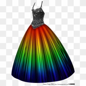 Rainbow Dresses, HD Png Download - white dress png