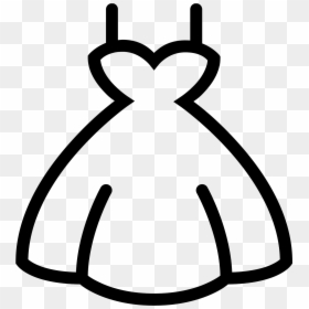 Wedding Dress Icon Transparent, HD Png Download - white dress png