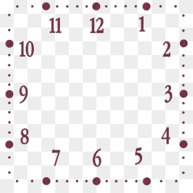 Clock Face Square Png, Transparent Png - quadrado png